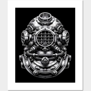 Steampunk Diving Helmet Posters and Art